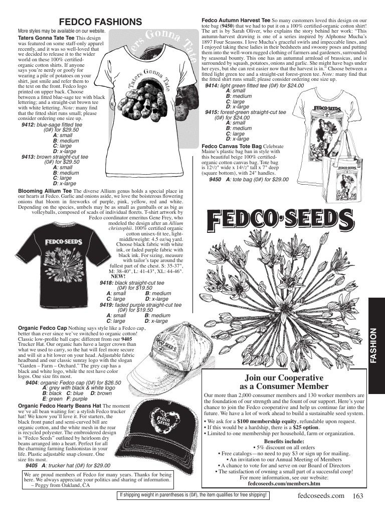 Fedco Seeds Seeds Catalog Weekly Ad January 1 - December 31, 2026