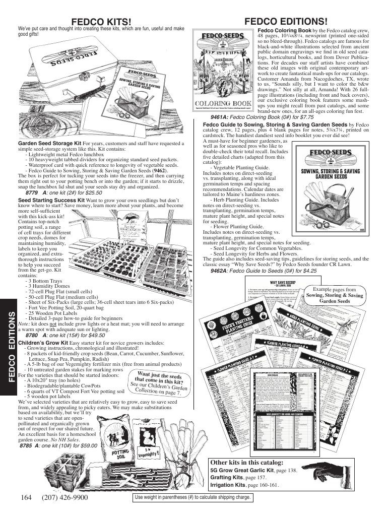 Fedco Seeds Seeds Catalog Weekly Ad January 1 - December 31, 2026