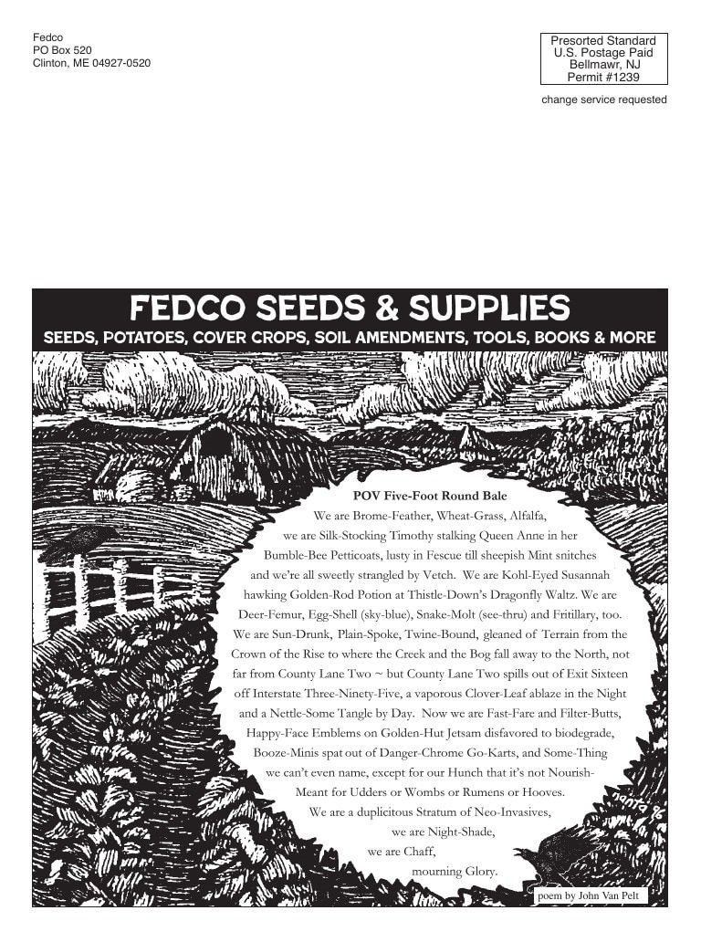 Fedco Seeds Seeds Catalog Weekly Ad January 1 - December 31, 2026