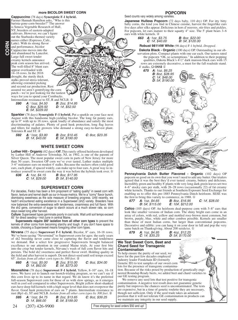 Fedco Seeds Seeds Catalog Weekly Ad January 1 - December 31, 2026
