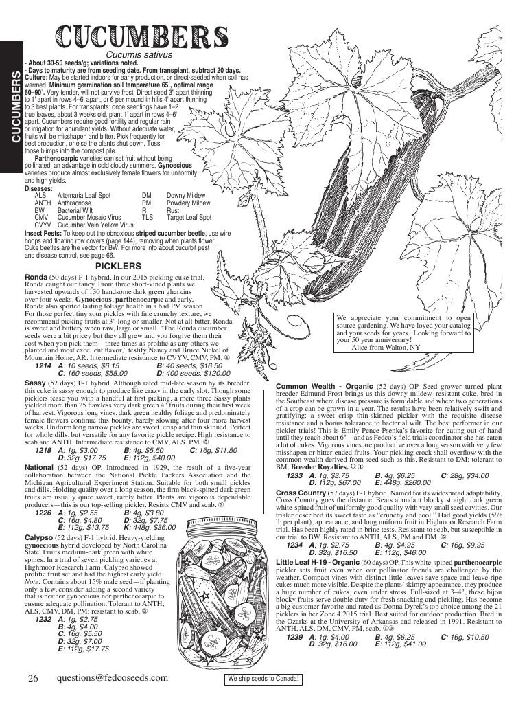 Fedco Seeds Seeds Catalog Weekly Ad January 1 - December 31, 2026