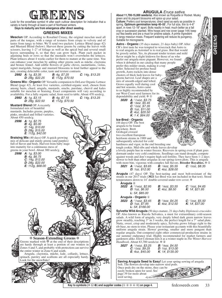 Fedco Seeds Seeds Catalog Weekly Ad January 1 - December 31, 2026