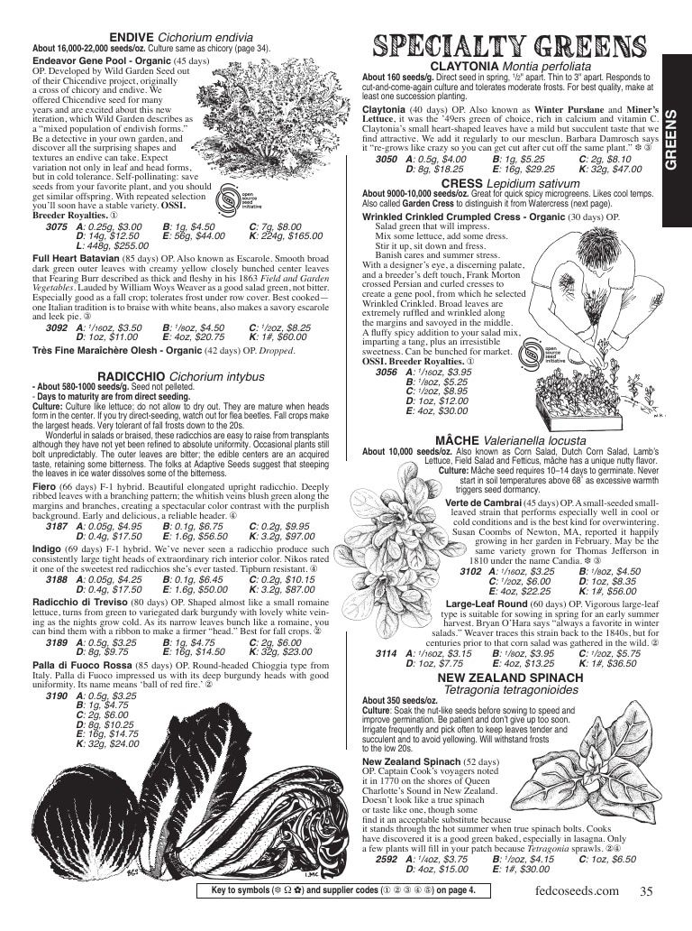 Fedco Seeds Seeds Catalog Weekly Ad January 1 - December 31, 2026