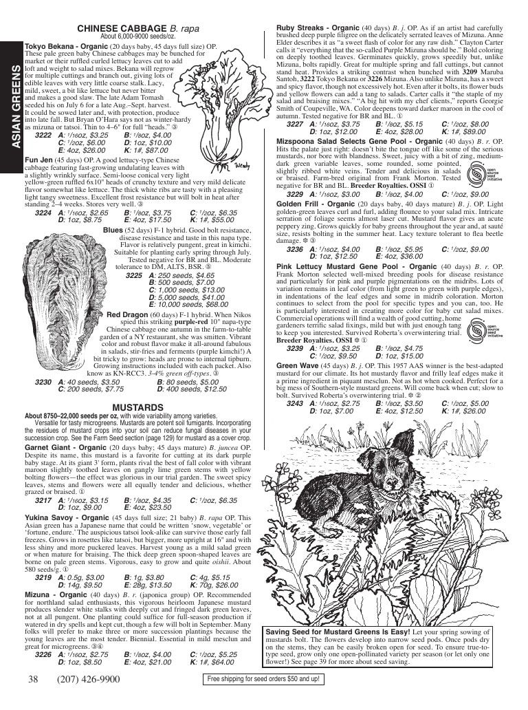Fedco Seeds Seeds Catalog Weekly Ad January 1 - December 31, 2026