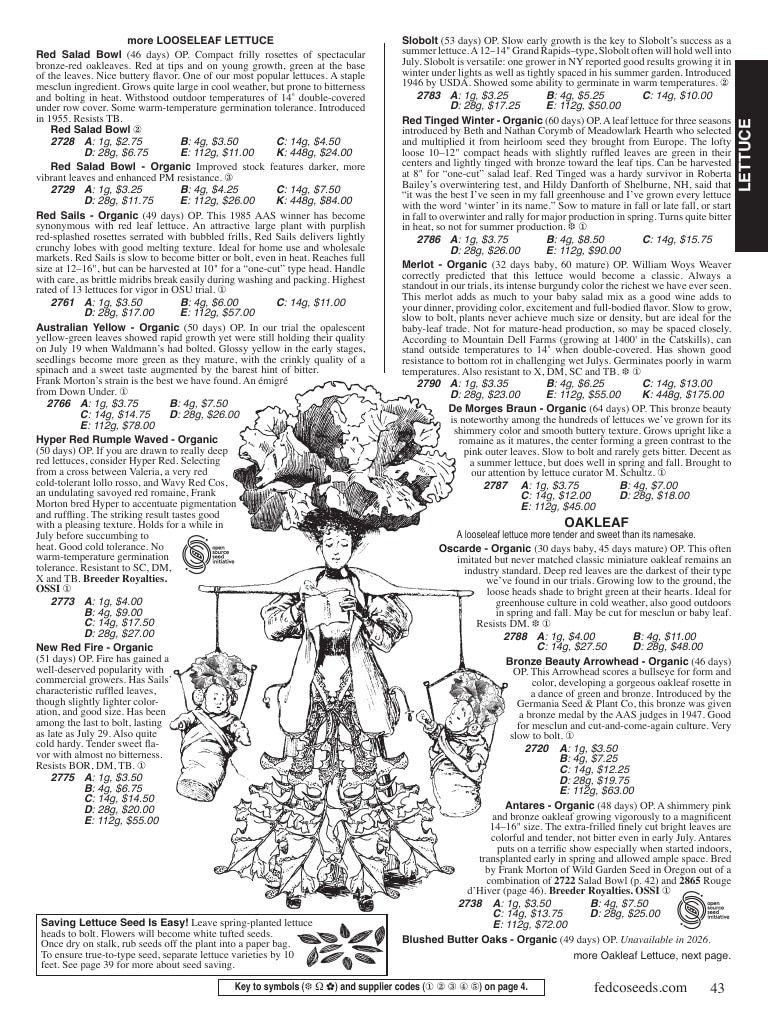 Fedco Seeds Seeds Catalog Weekly Ad January 1 - December 31, 2026