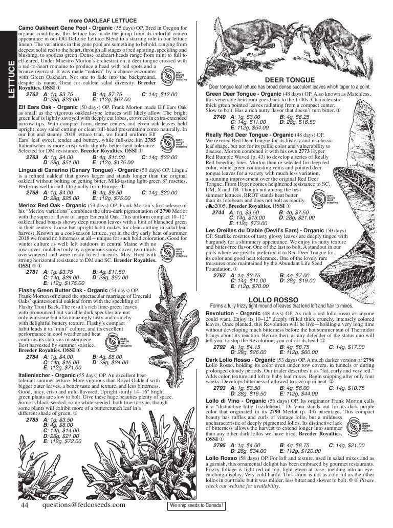 Fedco Seeds Seeds Catalog Weekly Ad January 1 - December 31, 2026