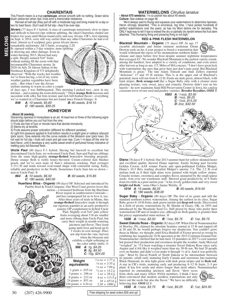 Fedco Seeds Seeds Catalog Weekly Ad January 1 - December 31, 2026