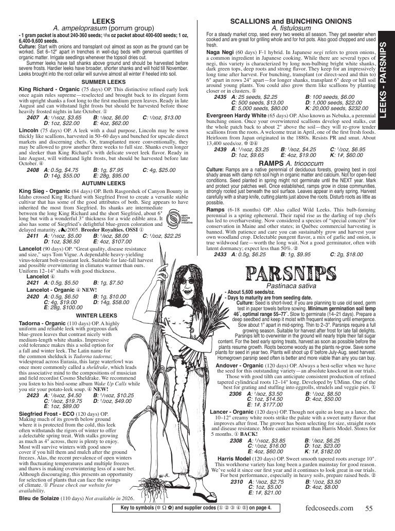 Fedco Seeds Seeds Catalog Weekly Ad January 1 - December 31, 2026