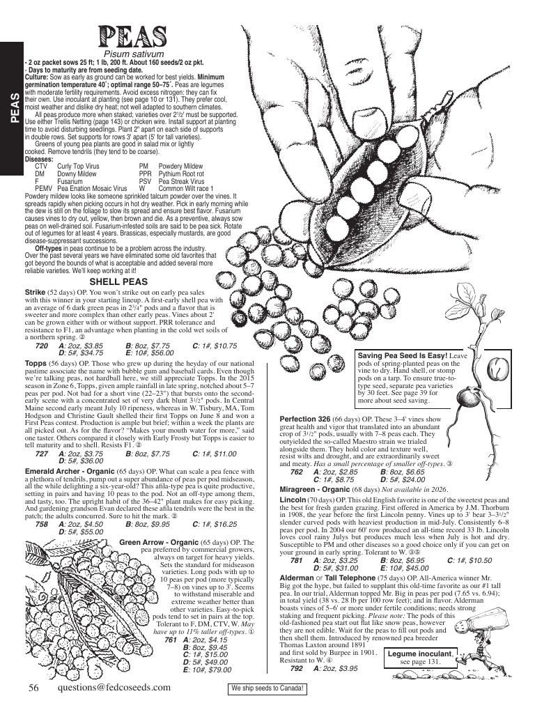 Fedco Seeds Seeds Catalog Weekly Ad January 1 - December 31, 2026