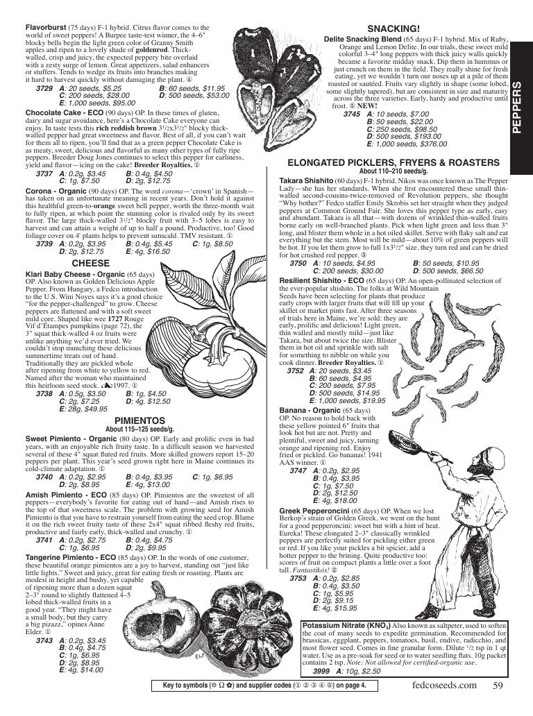 Fedco Seeds Seeds Catalog Weekly Ad January 1 - December 31, 2026