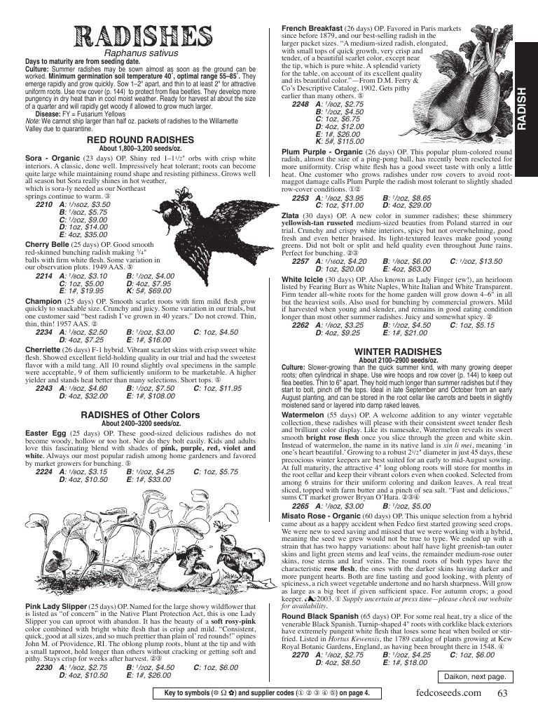 Fedco Seeds Seeds Catalog Weekly Ad January 1 - December 31, 2026