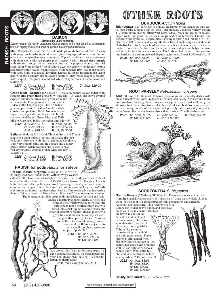 Fedco Seeds Seeds Catalog Weekly Ad January 1 - December 31, 2026