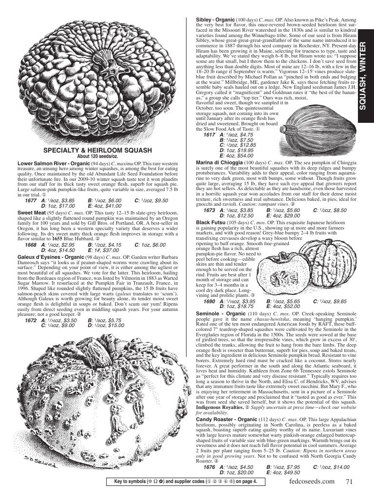 Fedco Seeds Seeds Catalog Weekly Ad January 1 - December 31, 2026