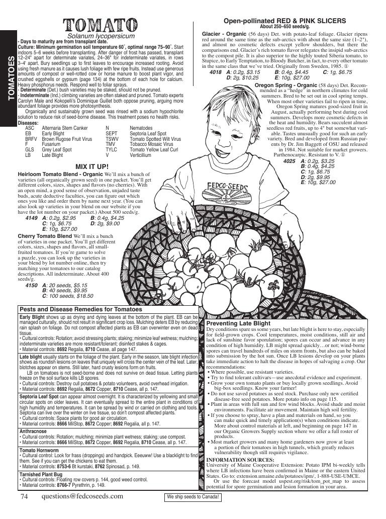 Fedco Seeds Seeds Catalog Weekly Ad January 1 - December 31, 2026