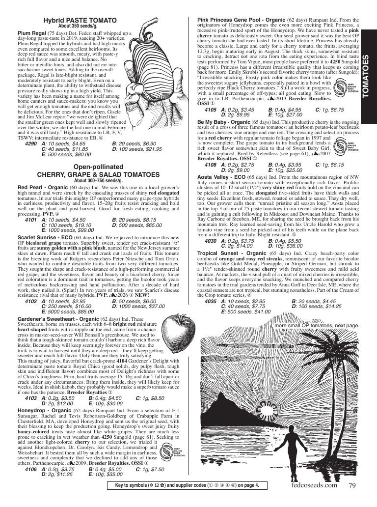 Fedco Seeds Seeds Catalog Weekly Ad January 1 - December 31, 2026