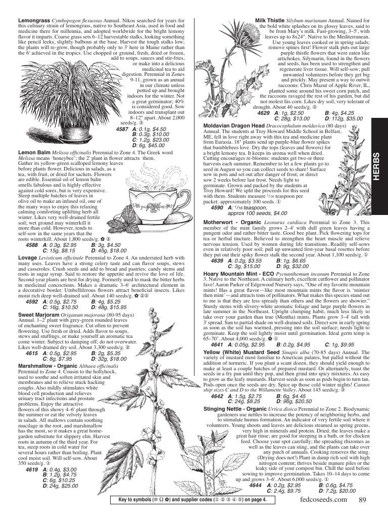 Fedco Seeds Seeds Catalog Weekly Ad January 1 - December 31, 2026