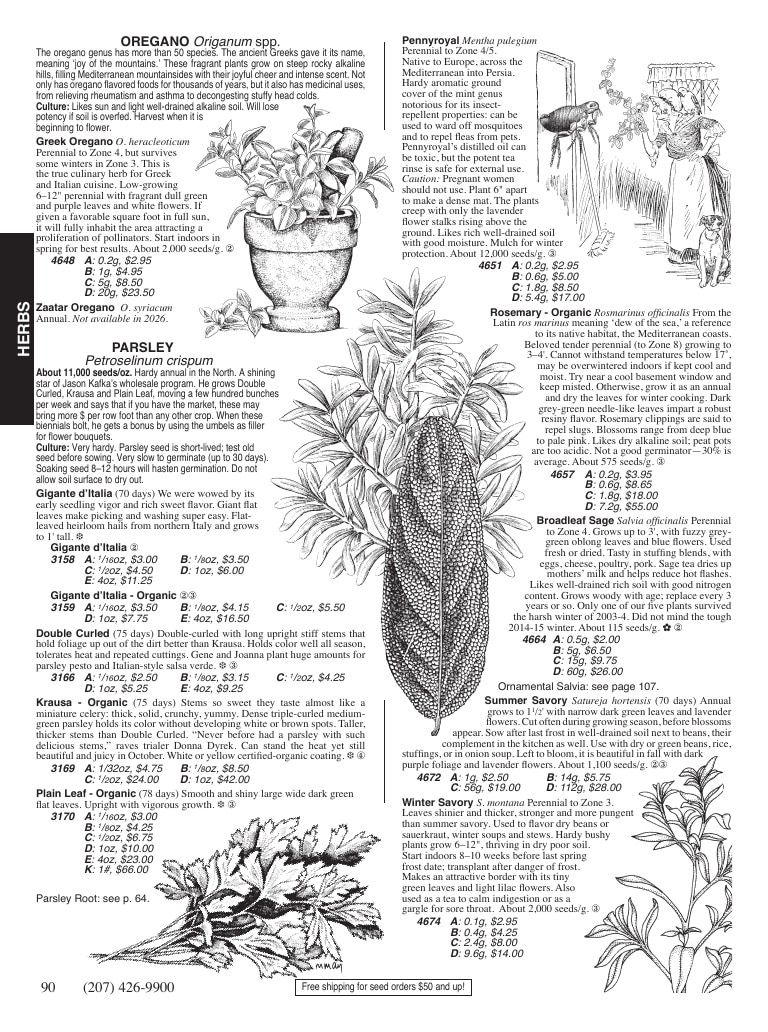 Fedco Seeds Seeds Catalog Weekly Ad January 1 - December 31, 2026