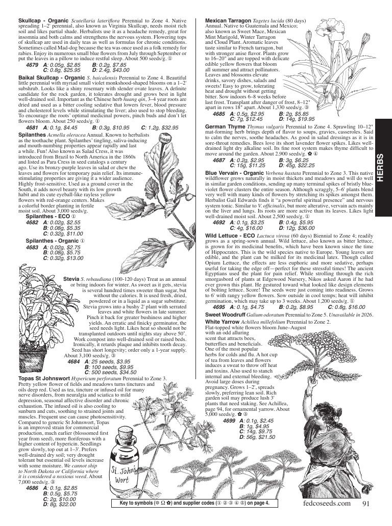 Fedco Seeds Seeds Catalog Weekly Ad January 1 - December 31, 2026