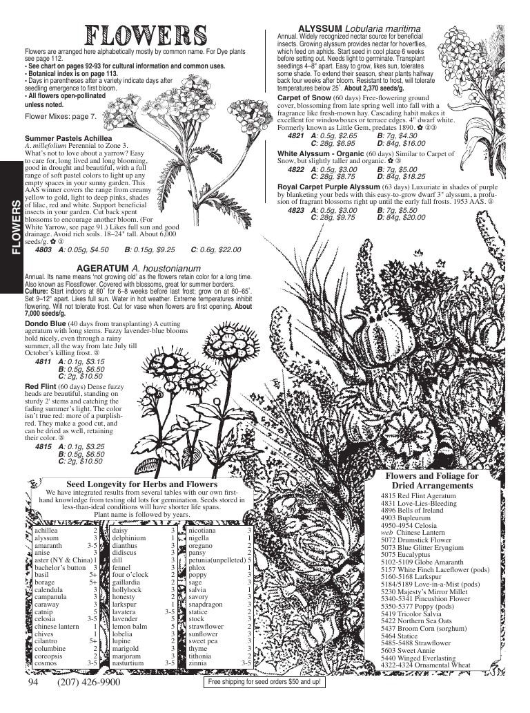 Fedco Seeds Seeds Catalog Weekly Ad January 1 - December 31, 2026