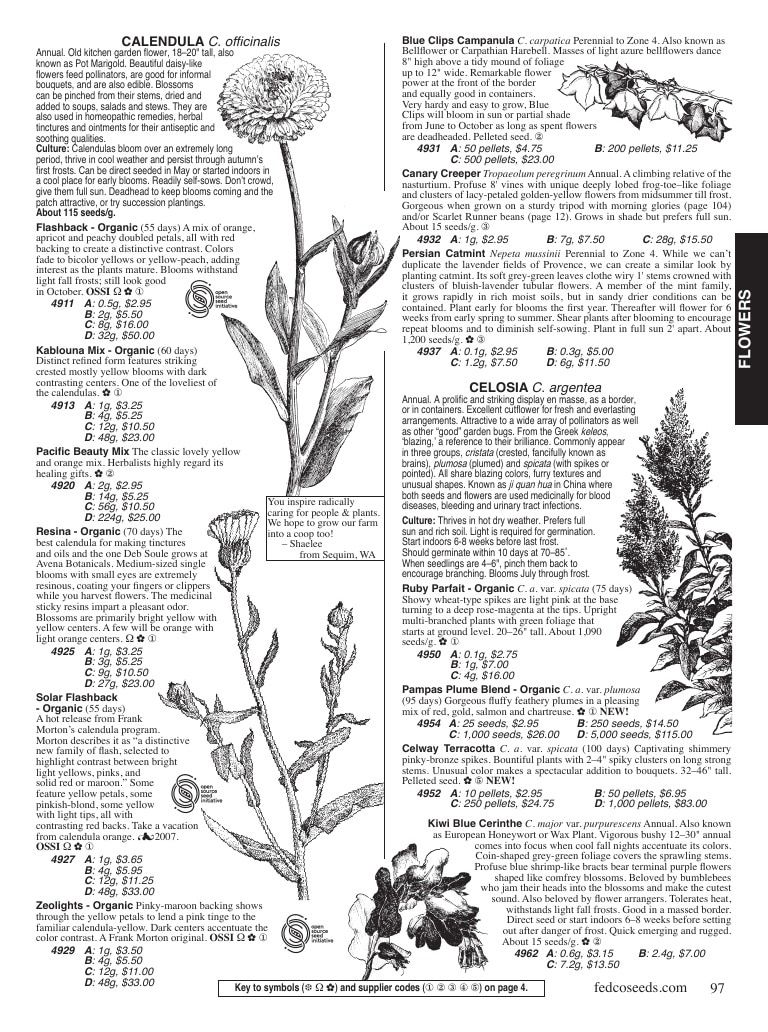 Fedco Seeds Seeds Catalog Weekly Ad January 1 - December 31, 2026