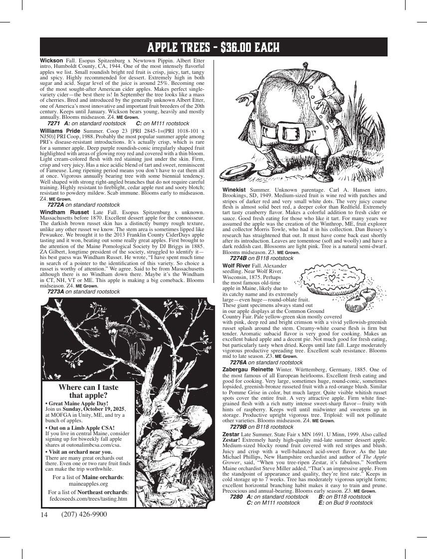 Fedco Seeds Trees Catalog Weekly Ad January 1 - December 31, 2026