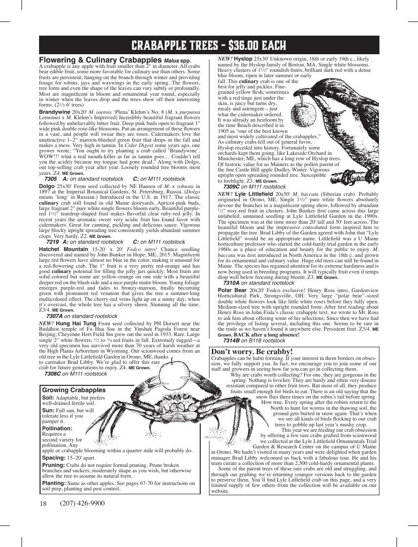 Fedco Seeds Trees Catalog Weekly Ad January 1 - December 31, 2026