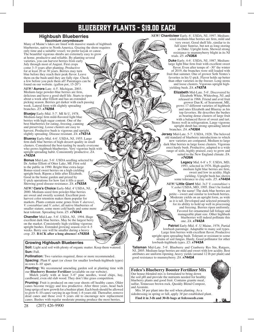 Fedco Seeds Trees Catalog Weekly Ad January 1 - December 31, 2026