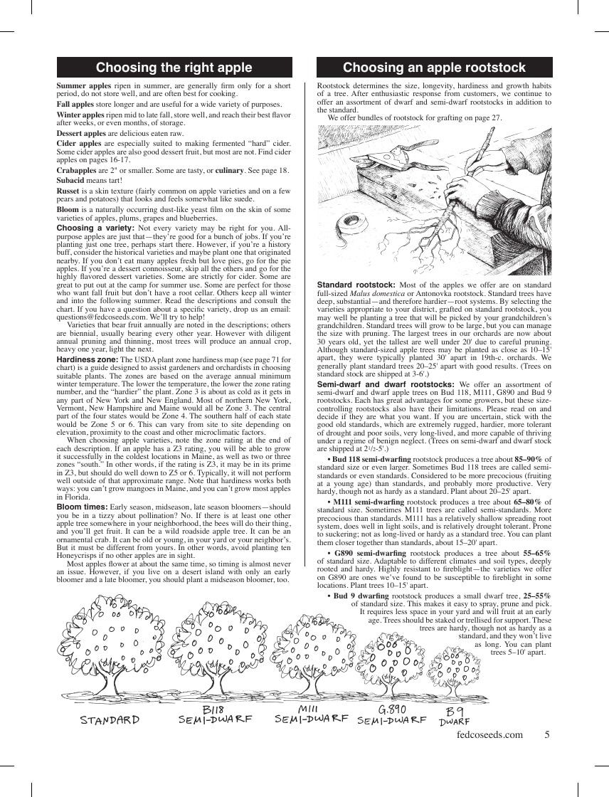 Fedco Seeds Trees Catalog Weekly Ad January 1 - December 31, 2026