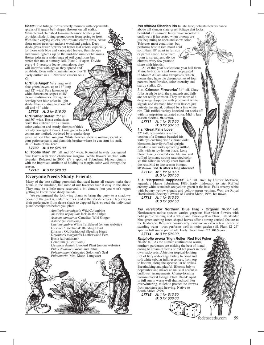 Fedco Seeds Trees Catalog Weekly Ad January 1 - December 31, 2026
