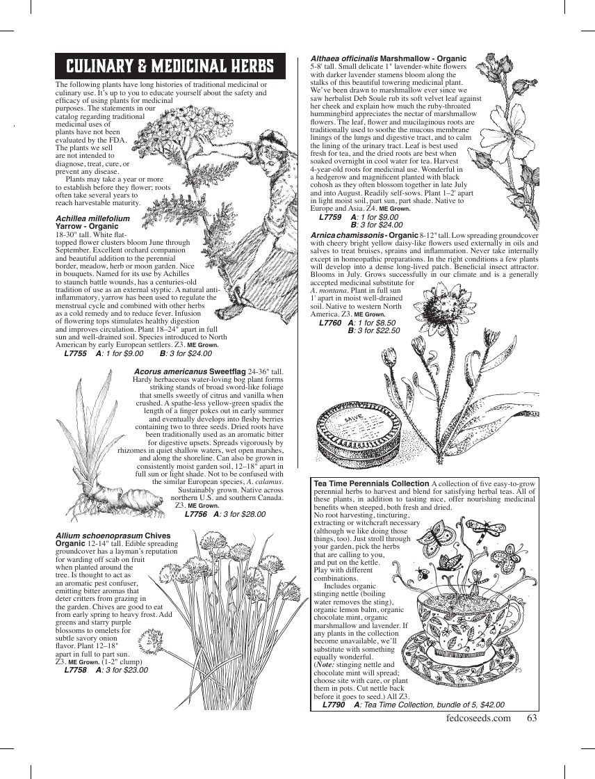 Fedco Seeds Trees Catalog Weekly Ad January 1 - December 31, 2026