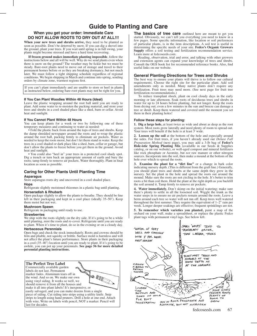 Fedco Seeds Trees Catalog Weekly Ad January 1 - December 31, 2026