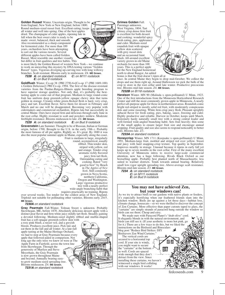 Fedco Seeds Trees Catalog Weekly Ad January 1 - December 31, 2026