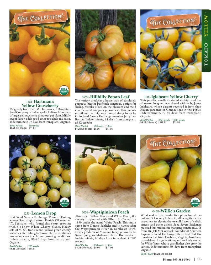 Seed Savers Exchange Annual Catalog Weekly Ad January 1 - December 31, 2026