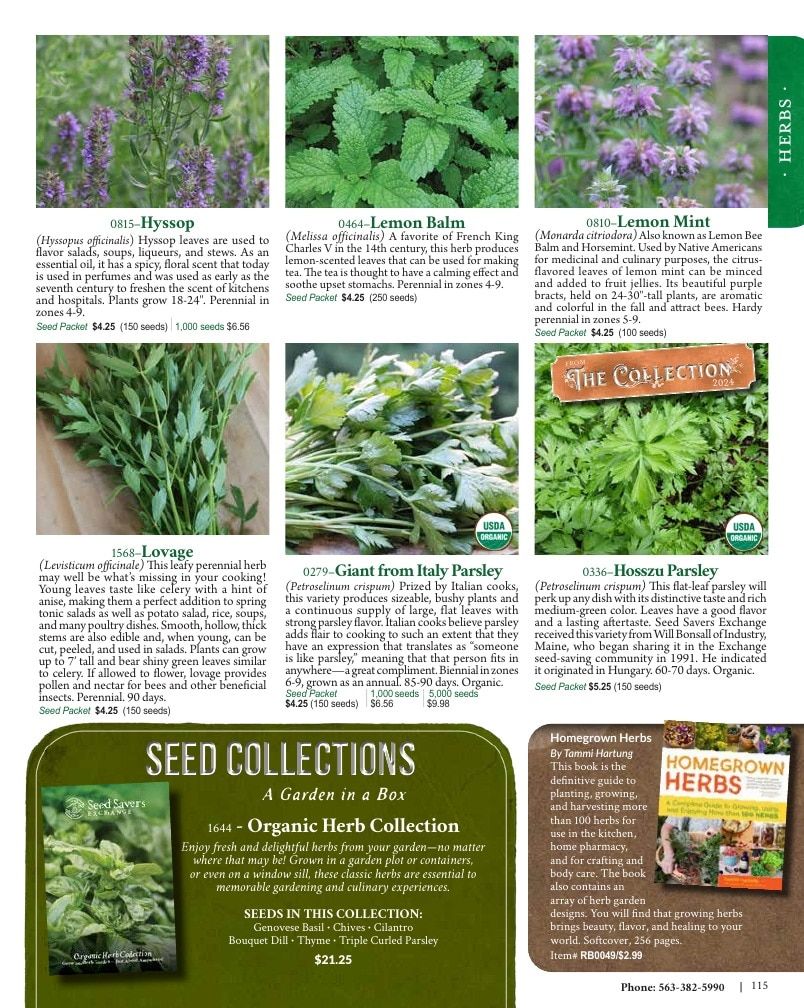 Seed Savers Exchange Annual Catalog Weekly Ad January 1 - December 31, 2026