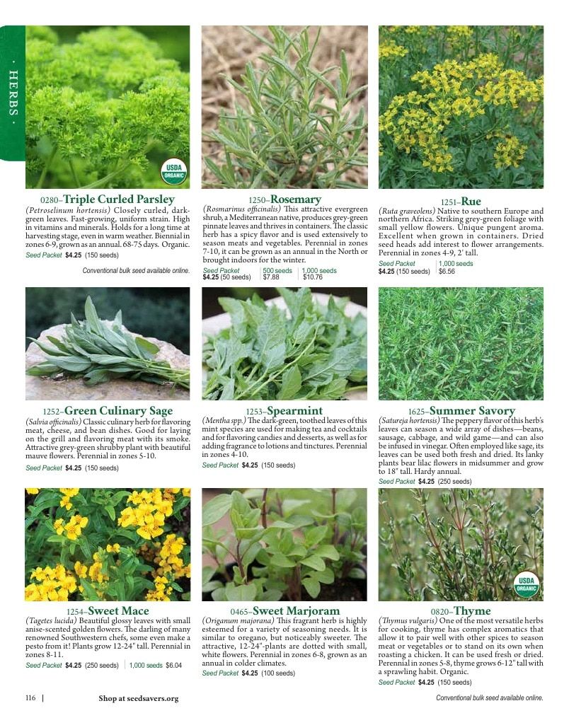 Seed Savers Exchange Annual Catalog Weekly Ad January 1 - December 31, 2026
