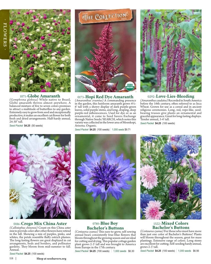 Seed Savers Exchange Annual Catalog Weekly Ad January 1 - December 31, 2026