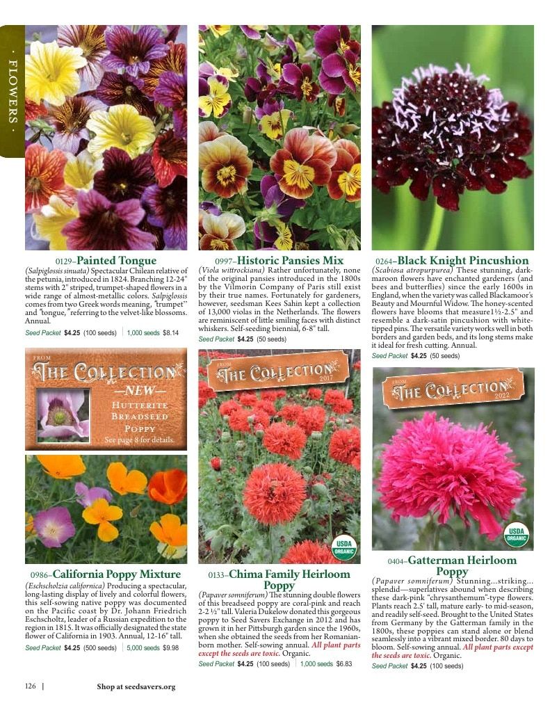Seed Savers Exchange Annual Catalog Weekly Ad January 1 - December 31, 2026