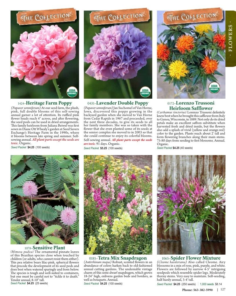 Seed Savers Exchange Annual Catalog Weekly Ad January 1 - December 31, 2026
