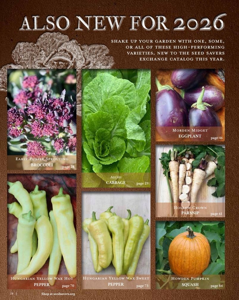 Seed Savers Exchange Annual Catalog Weekly Ad January 1 - December 31, 2026