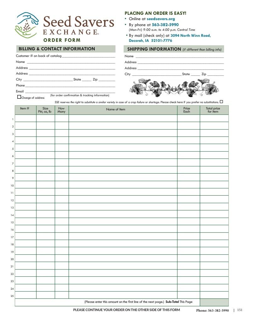 Seed Savers Exchange Annual Catalog Weekly Ad January 1 - December 31, 2026