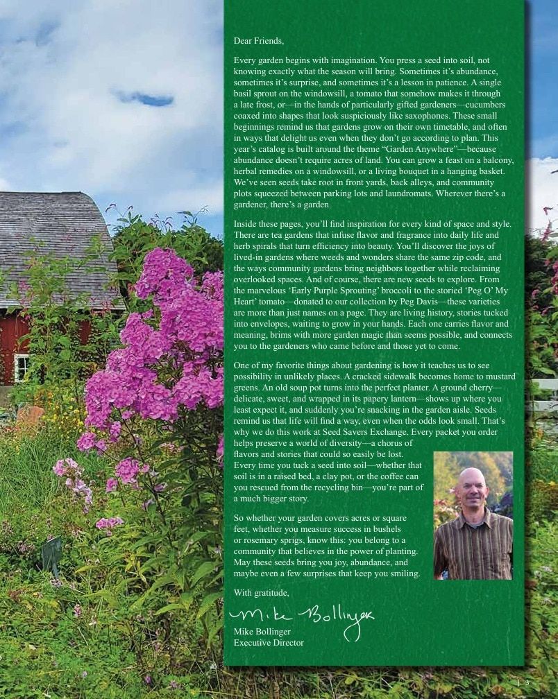 Seed Savers Exchange Annual Catalog Weekly Ad January 1 - December 31, 2026