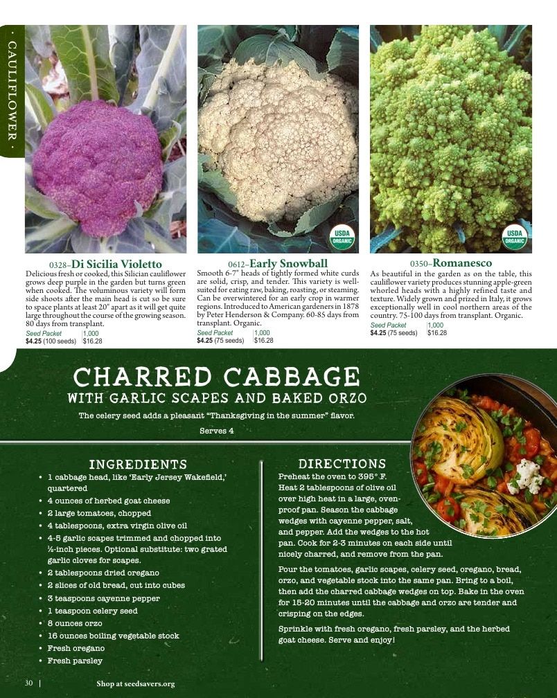 Seed Savers Exchange Annual Catalog Weekly Ad January 1 - December 31, 2026