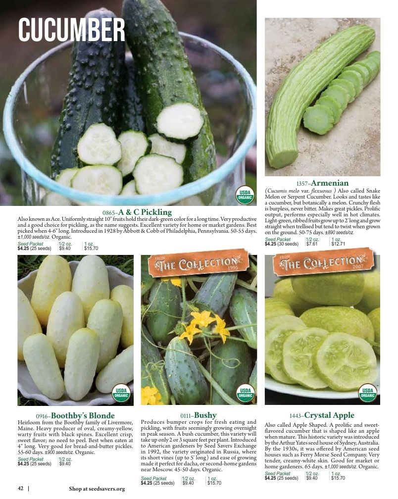 Seed Savers Exchange Annual Catalog Weekly Ad January 1 - December 31, 2026