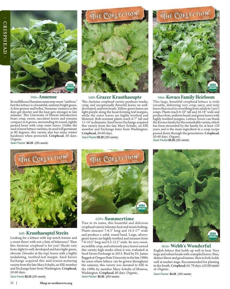 Seed Savers Exchange Annual Catalog Weekly Ad January 1 - December 31, 2026