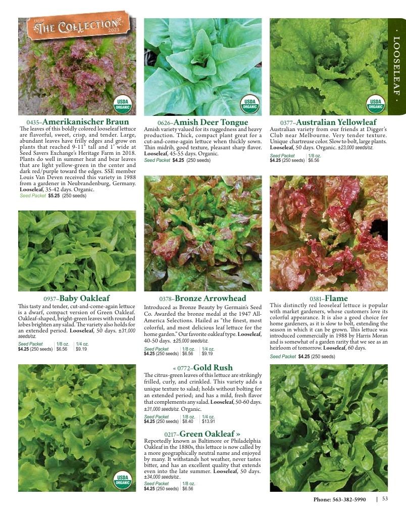 Seed Savers Exchange Annual Catalog Weekly Ad January 1 - December 31, 2026