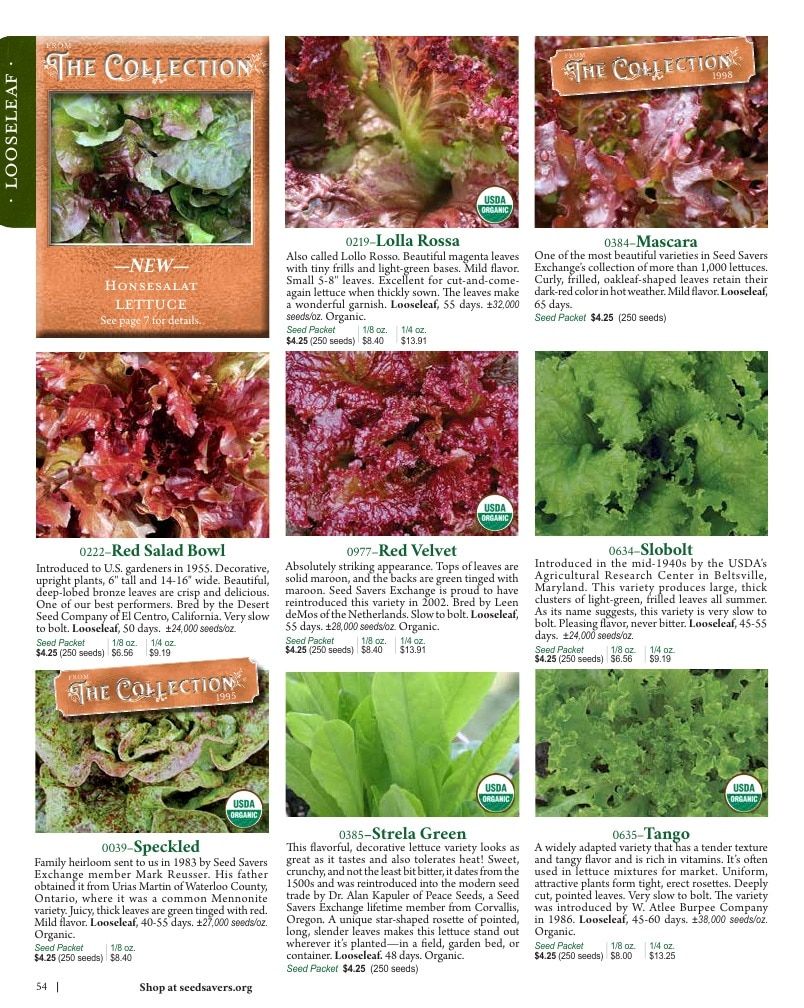 Seed Savers Exchange Annual Catalog Weekly Ad January 1 - December 31, 2026