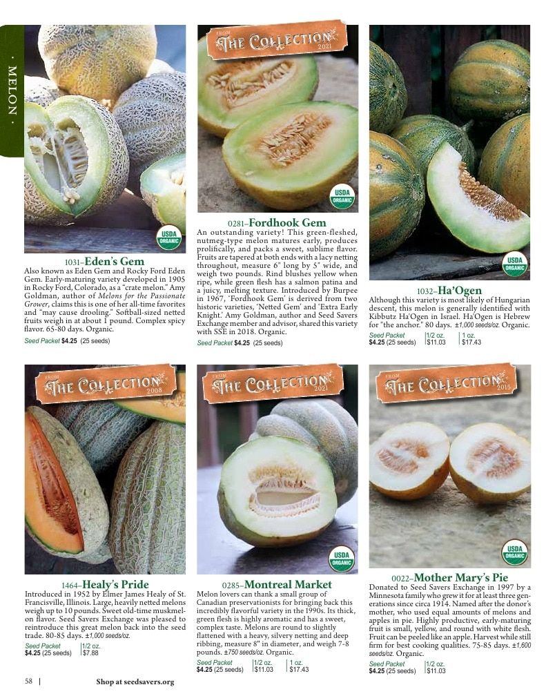 Seed Savers Exchange Annual Catalog Weekly Ad January 1 - December 31, 2026