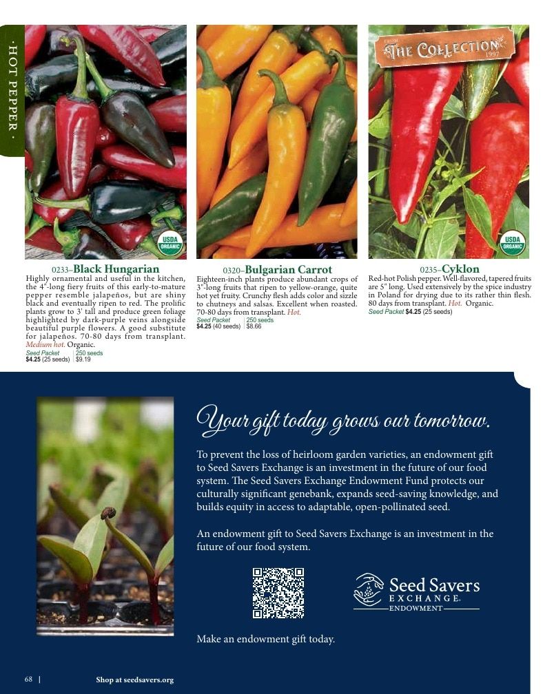 Seed Savers Exchange Annual Catalog Weekly Ad January 1 - December 31, 2026