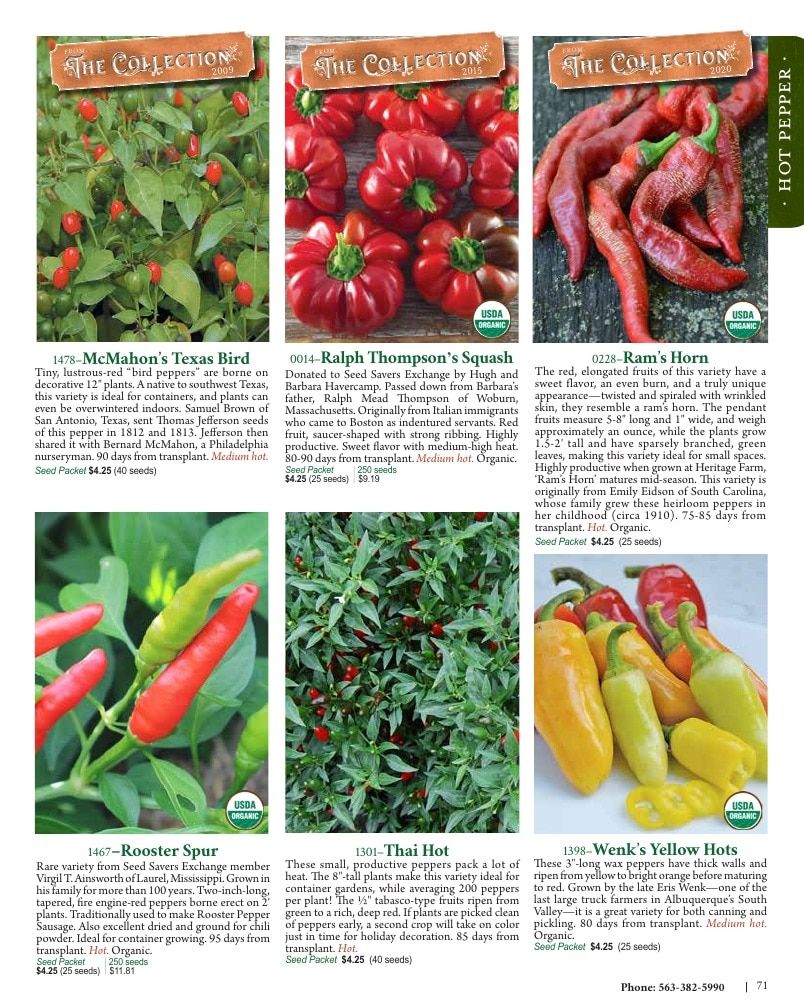Seed Savers Exchange Annual Catalog Weekly Ad January 1 - December 31, 2026