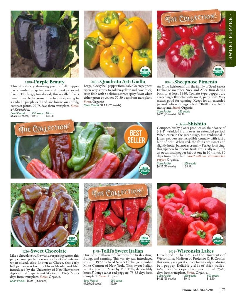 Seed Savers Exchange Annual Catalog Weekly Ad January 1 - December 31, 2026